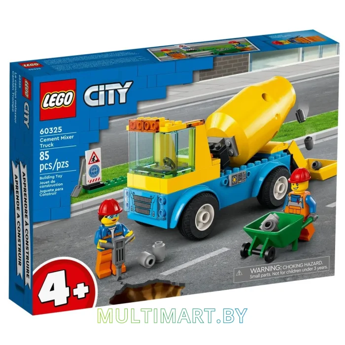 Конструктор LEGO City 60325 Бетономешалка